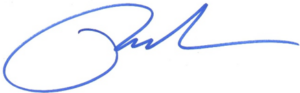 Paul S. Peters III, Signature